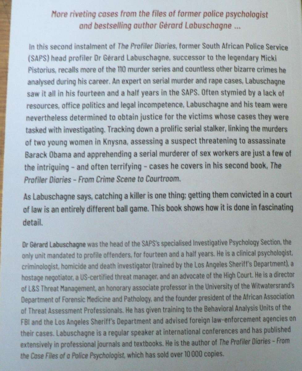 The profiler diaries 2 by Gerard Labuschagne (SA true crime)