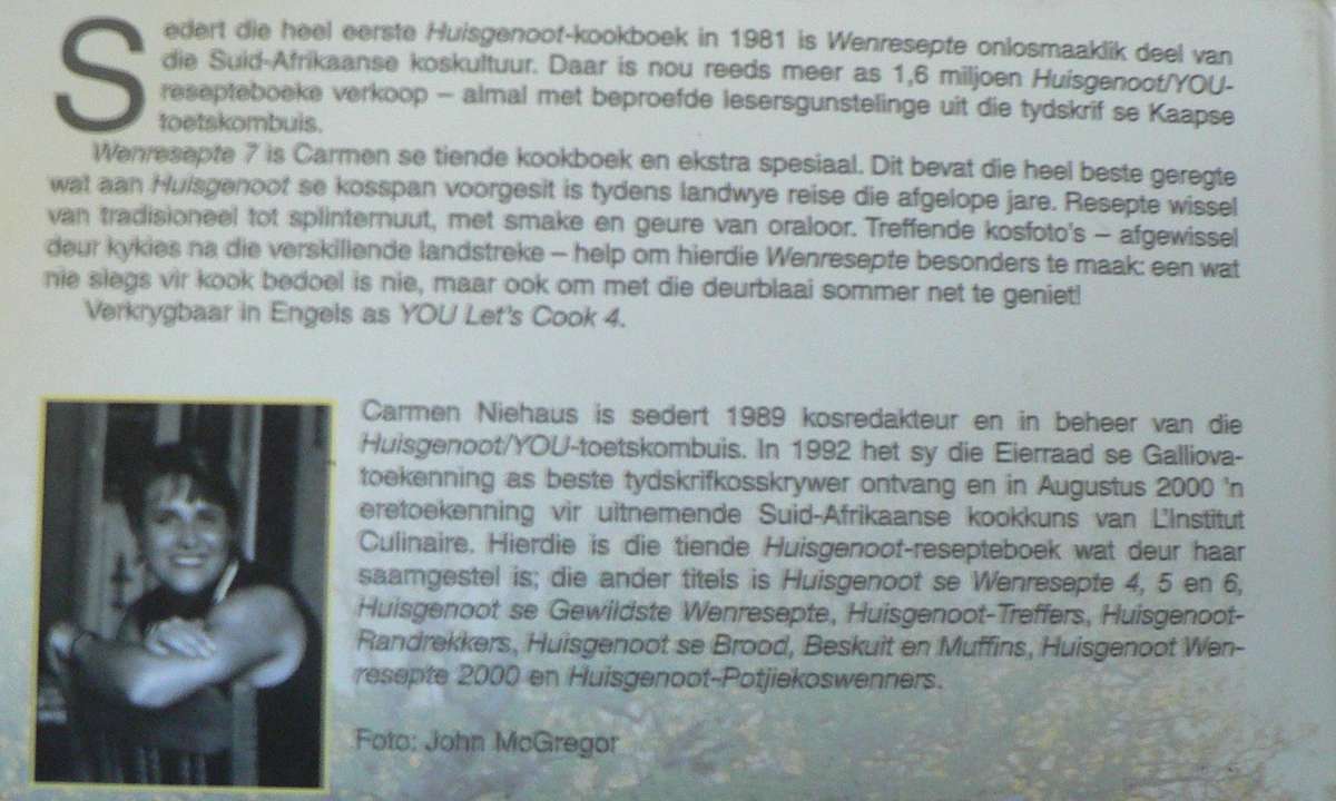 Huisgenoot wenresepte 7 deur Carmen Niehaus