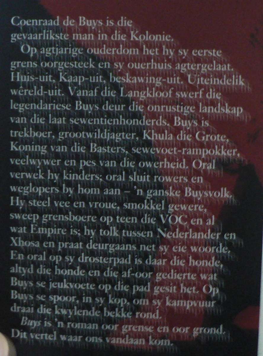 Buys, 'n grensroman deur Willem Anker(pragtige historiese fiksie)
