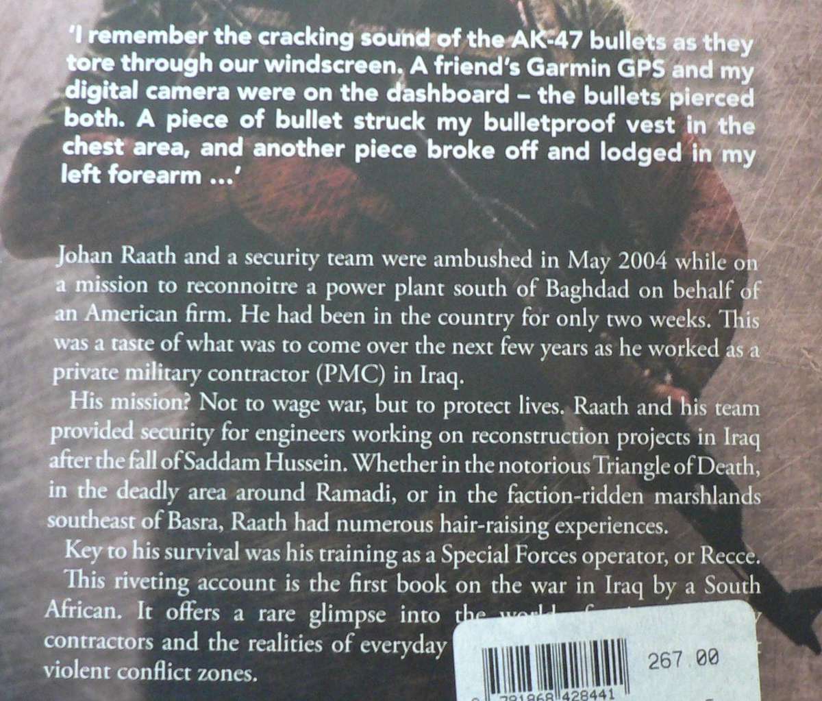 Blood Money, story of an ex Recce's missions in Iraq by Johan Raath