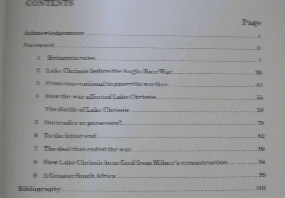 Lake Chrissie and the Anglo-Boer War by Ton Sanders