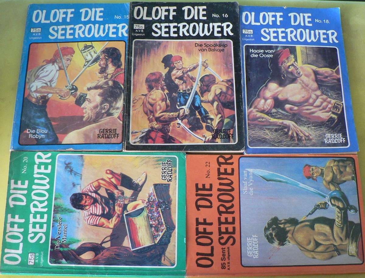 Oloff die seerower boekies x 5 (sirkel)(lot 2)