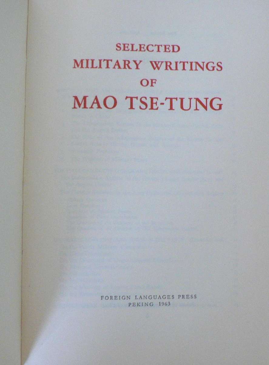 The selected military writings of Mao Tse-Tung (very scarce)