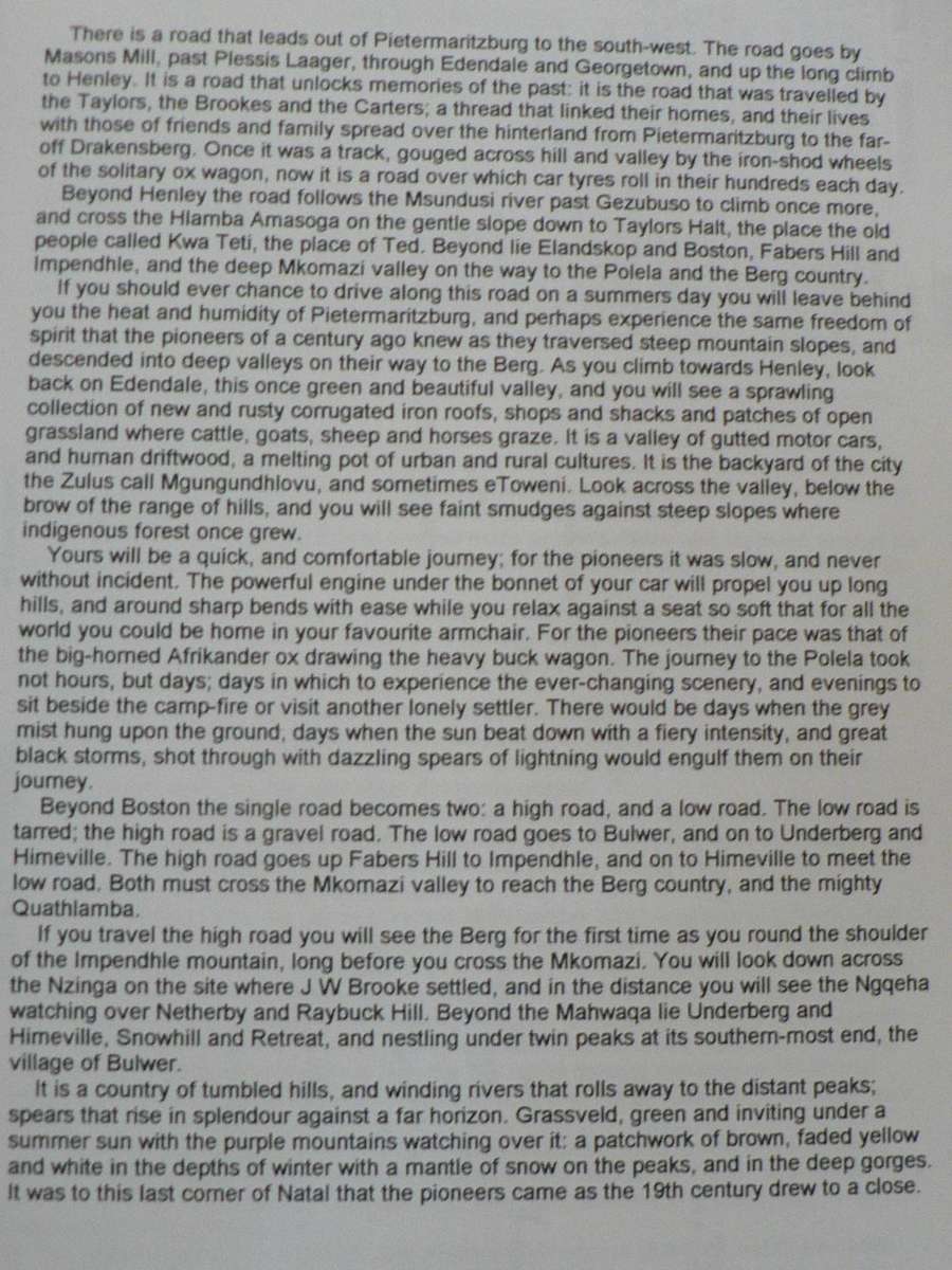 Polela Days by James Taylor(Natal farming family/regional history)