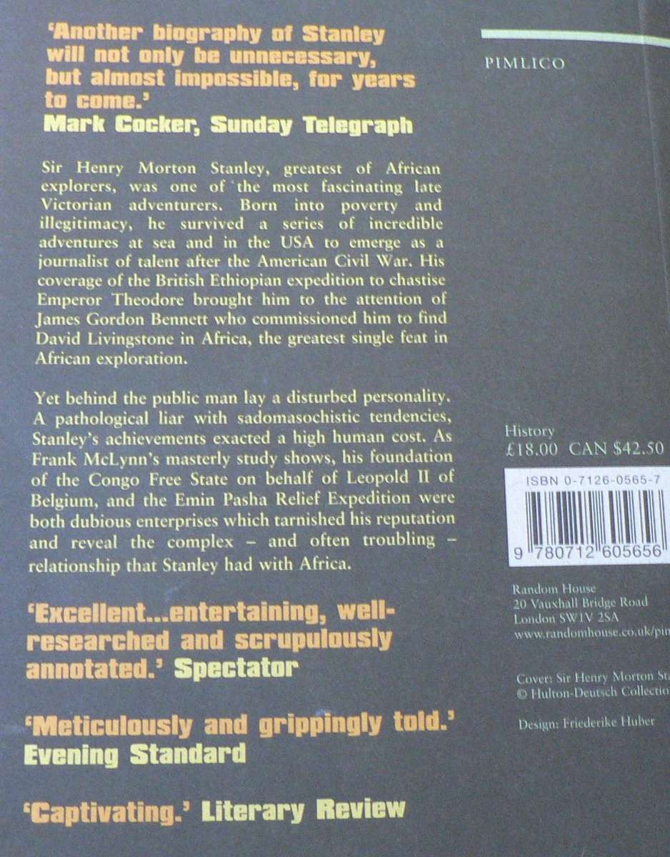Stanley, dark genius of African exploration by Frank McLynn