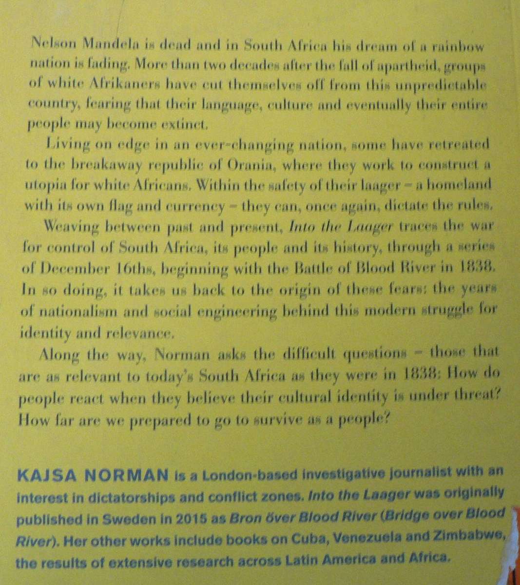 Into the Laager by Kasja Norman(SA-politics/Afrikaners)