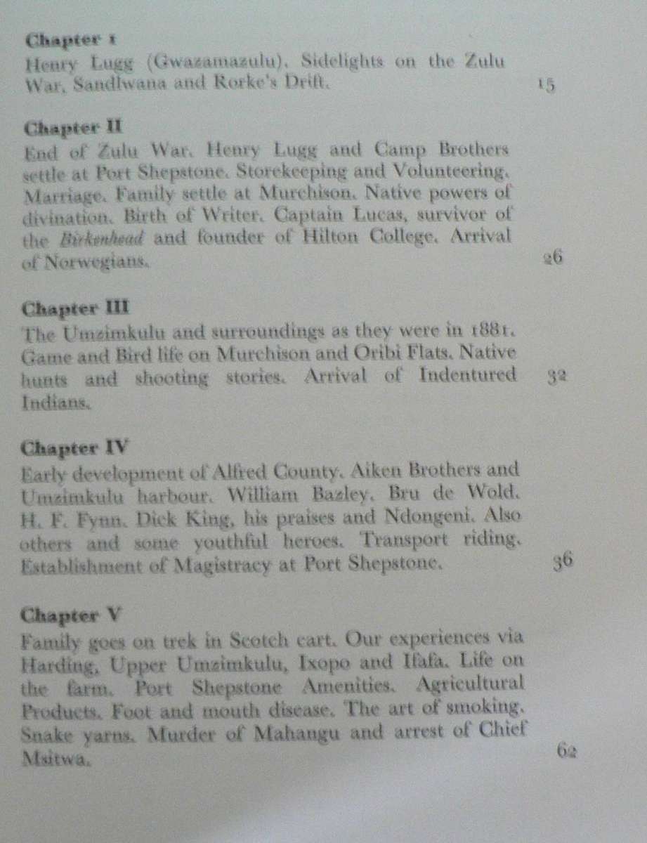 A Natal  family looks back by H.C. Lugg (KZN history)
