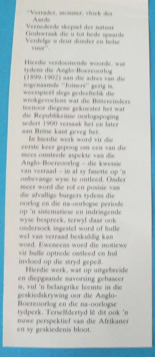 Die Hensoppers en Joiners deur AM Grundlingh (Anglo-Boereoorlog)