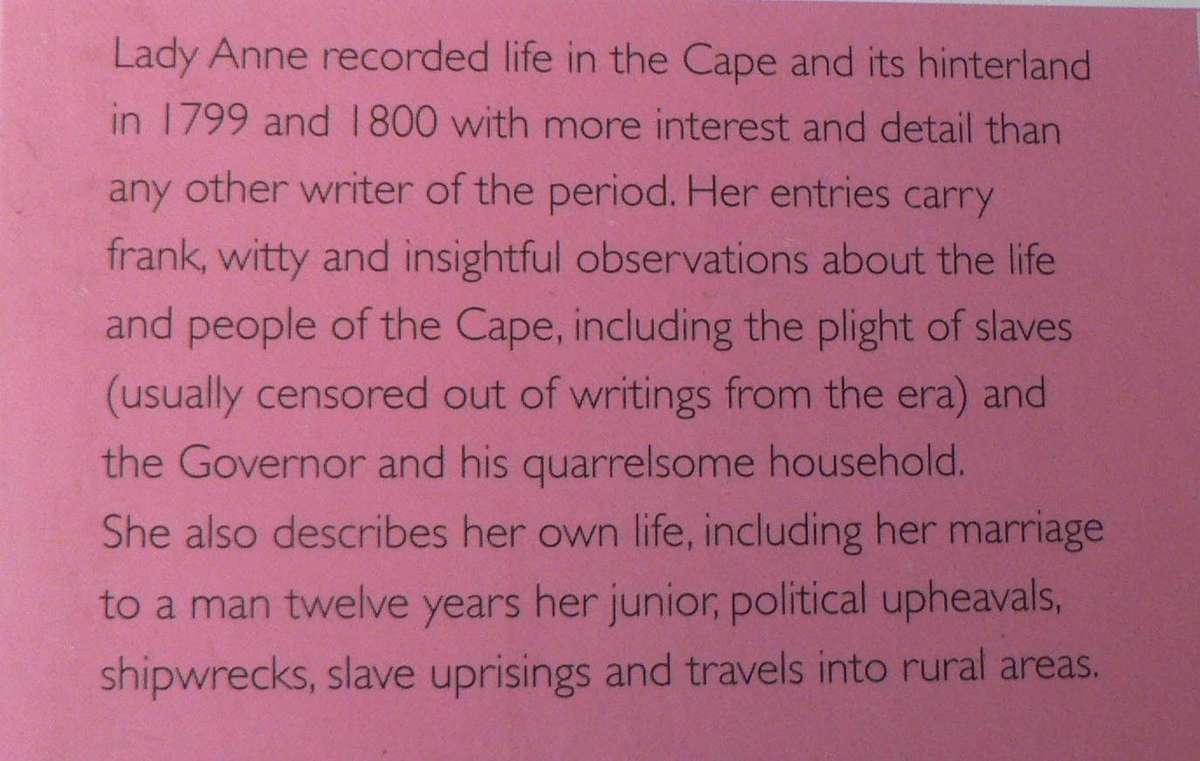 Paradise, the Castle and the Vineyard, Lady Ann Barnard's Cape Diaries