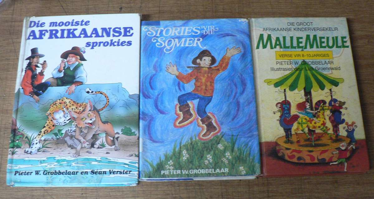 3 X Pieter W. Grobbelaar  kinderboekies (pragtig/ groot winskoop)