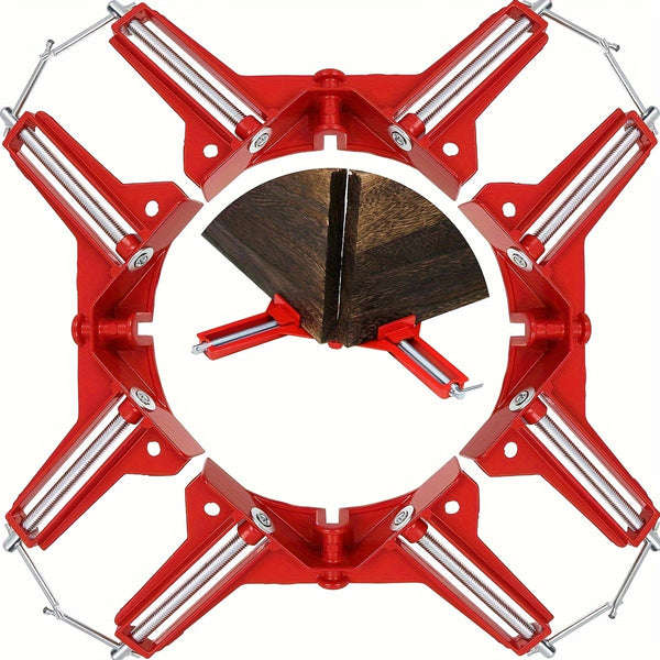 2 Pieces Adjustable Corner Clamp Set - 90 Degree Right Angle Clamp For Woodworking, Picture Frames,