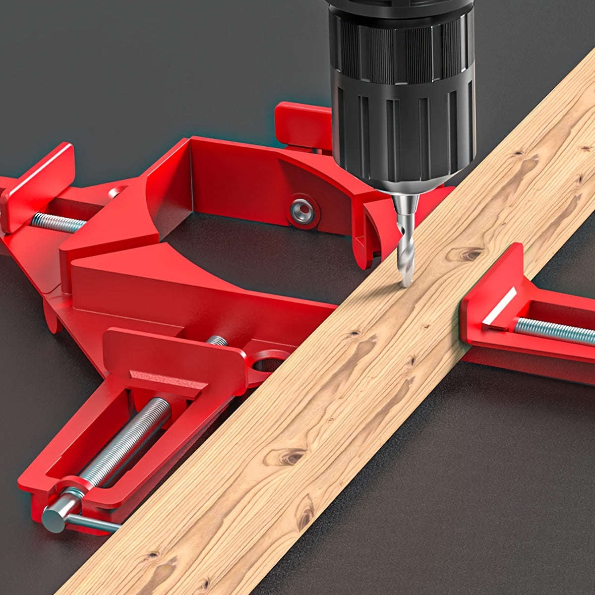 2 Pieces Adjustable Corner Clamp Set - 90 Degree Right Angle Clamp For Woodworking, Picture Frames,