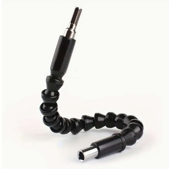 1-Piece Orange Drill Flexible Shaft Adapter - Multi-Purpose Screwdriver Extension Holder With Safety