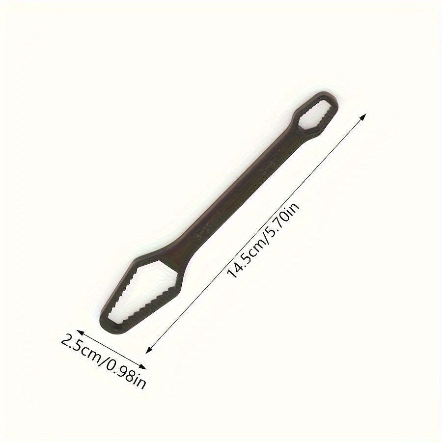 1 Piece Heavy Duty Adjustable Torx Wrench - Double Ended Wrench, 5mm Thick Metal Construction, 3-17m