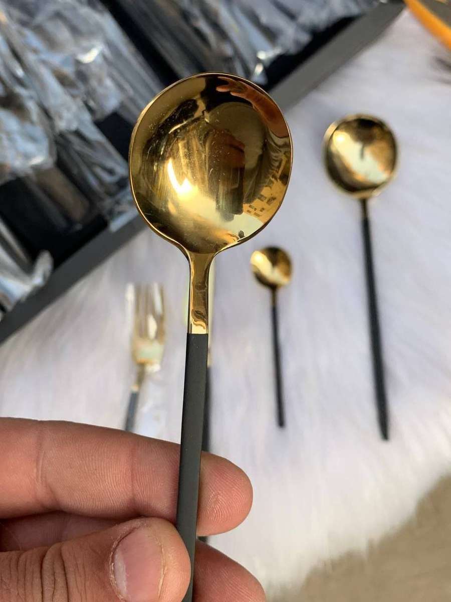 24-Piece Stainless Steel Cutlery Set With Steak Knife, Fork And Spoon In Box, Cutlery Set For 6 Peop