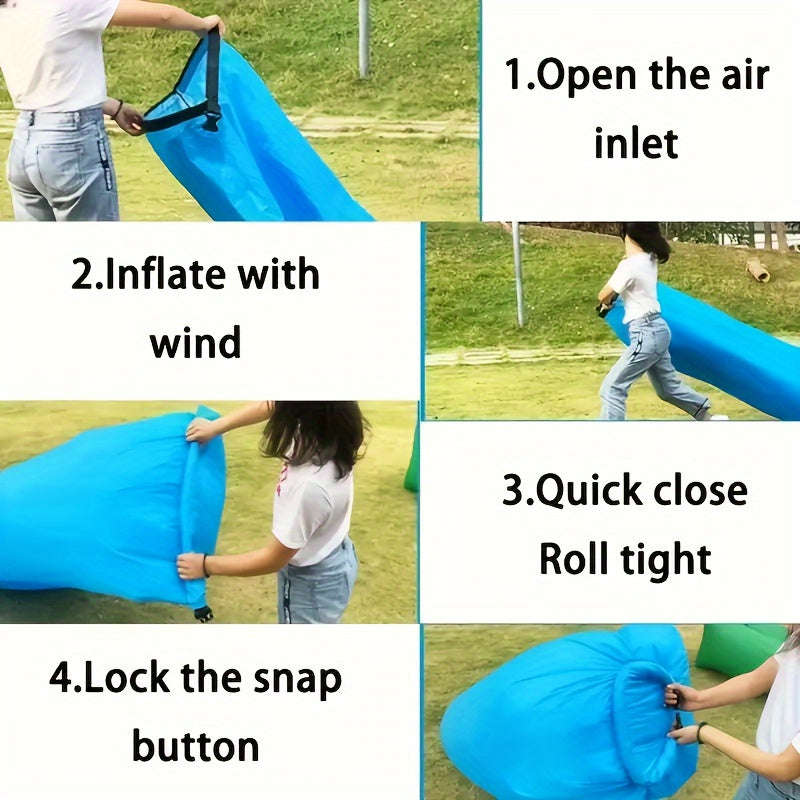 Portable Self-Inflating Air Lounger - Waterproof