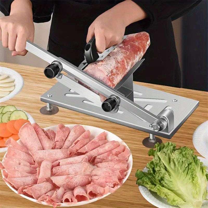 1 Piece Manual Meat Knife, Adjustable Thickness Slicer For Food, Fruits And Vegetables. Perfect Slic