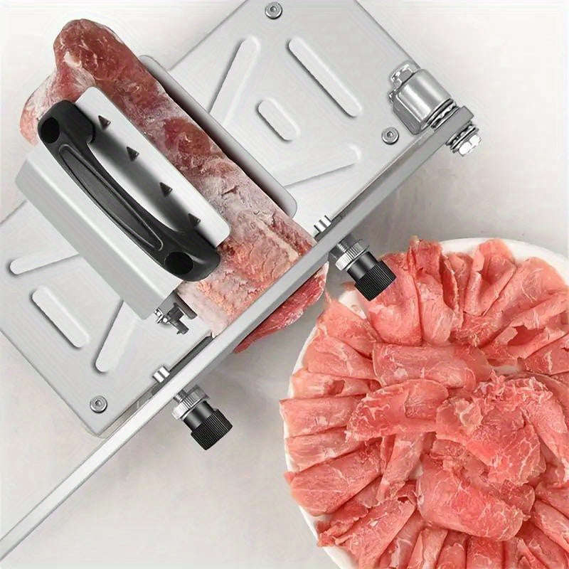 1 Piece Manual Meat Knife, Adjustable Thickness Slicer For Food, Fruits And Vegetables. Perfect Slic
