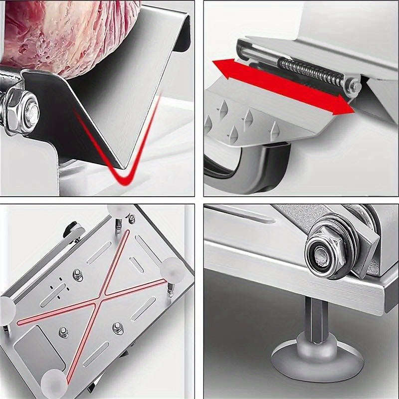 1 Piece Manual Meat Knife, Adjustable Thickness Slicer For Food, Fruits And Vegetables. Perfect Slic
