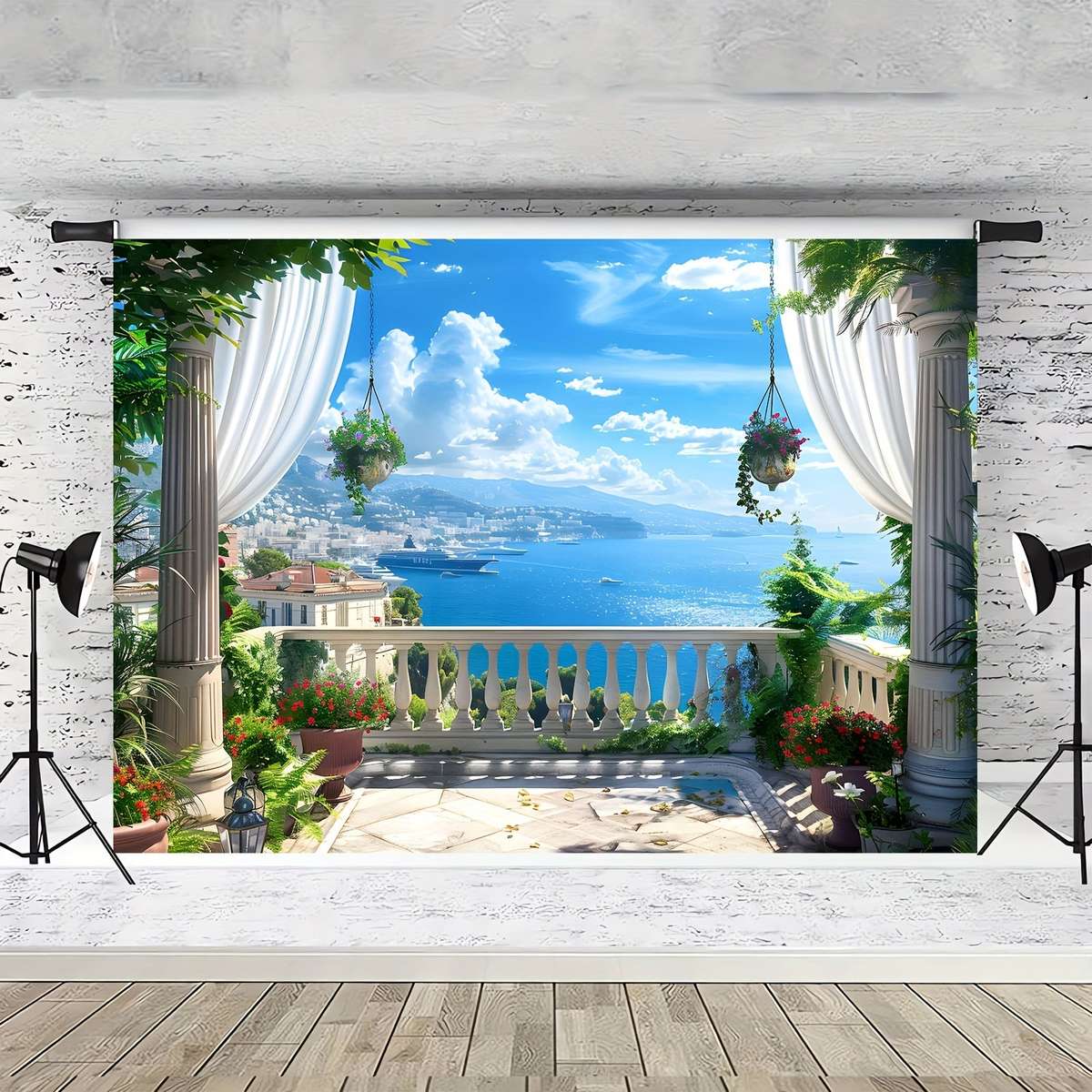 Suitable For Studio Props And Decoration, Spring And Summer Landscape Photography Background - 1 Pie