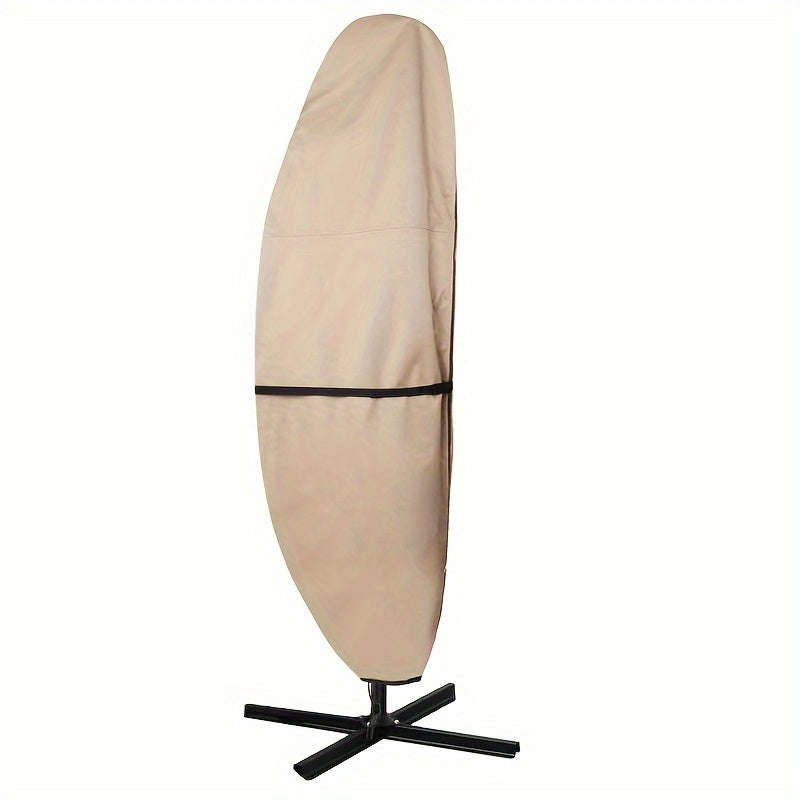 Waterproof 400D Polyester Patio Umbrella Cover With Zipper - Fits 90-120 Inch Cantilever And Market