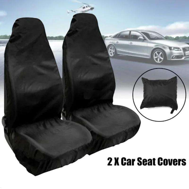 High-End Waterproof Black Car Seat Cover - Durable Polyester