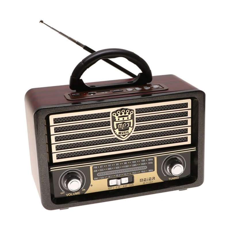 Portable Radio Wireless Bluetooth Speaker With Foldable Antenna