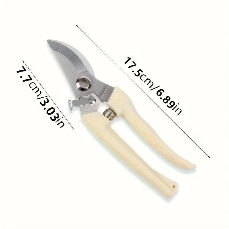 2-Pack Stainless Steel Garden Shears - Great For Pruning, Trimming Branches And Flowers Gardening Pr
