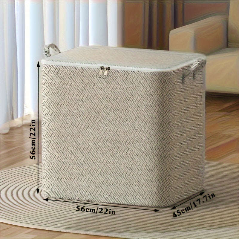 1pc Super Large Convenient Storage Box With Handle