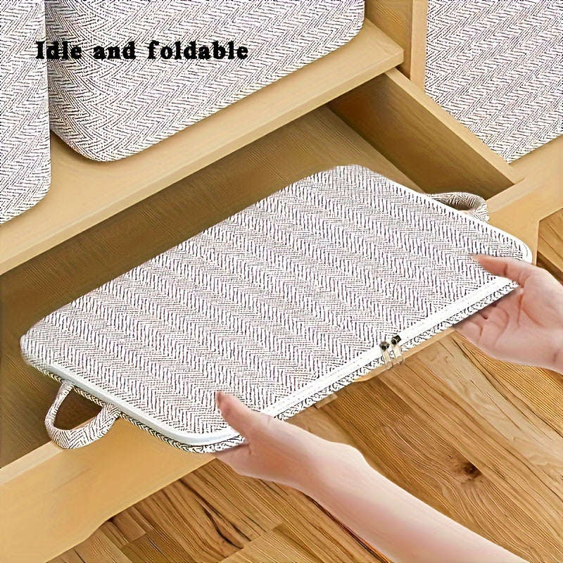 1pc Super Large Convenient Storage Box With Handle