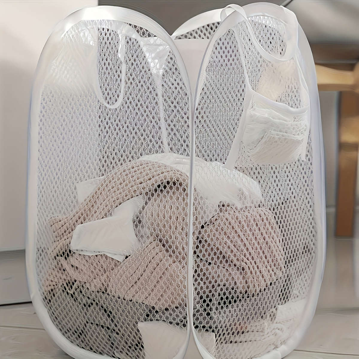 Extra Large Pop-Up Laundry Basket With Handle