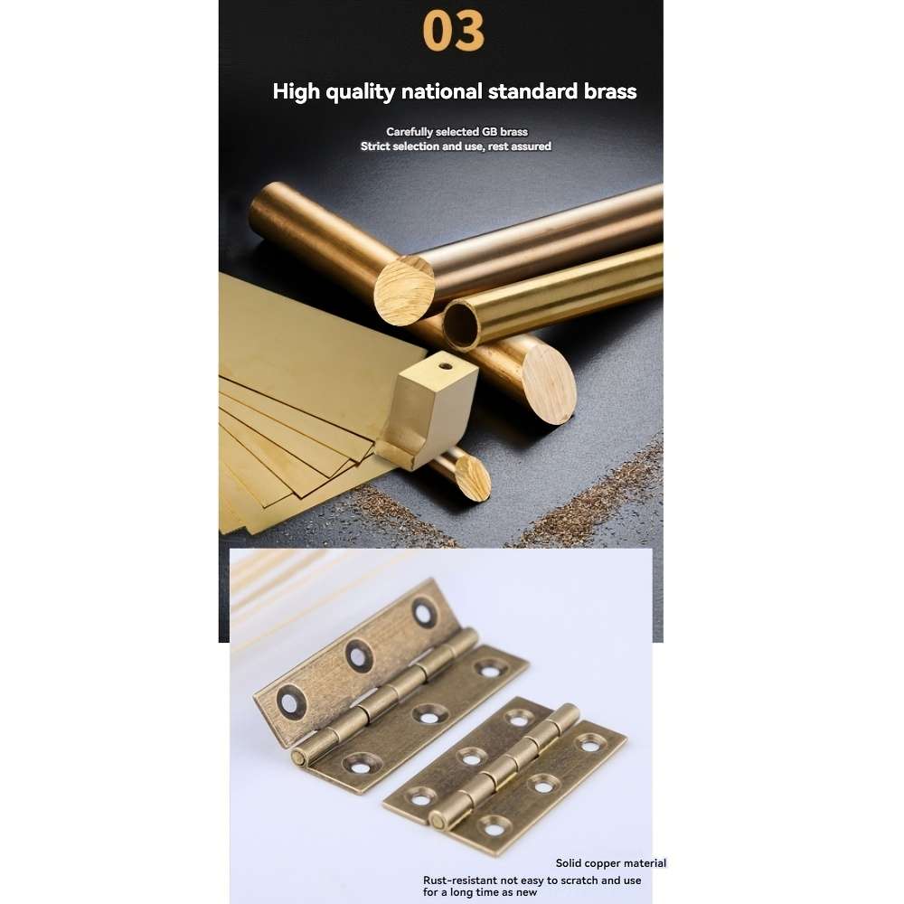 Modern Antique Metal Finish Chinese Style Hinges