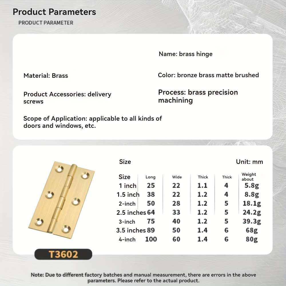 Modern Antique Metal Finish Chinese Style Hinges