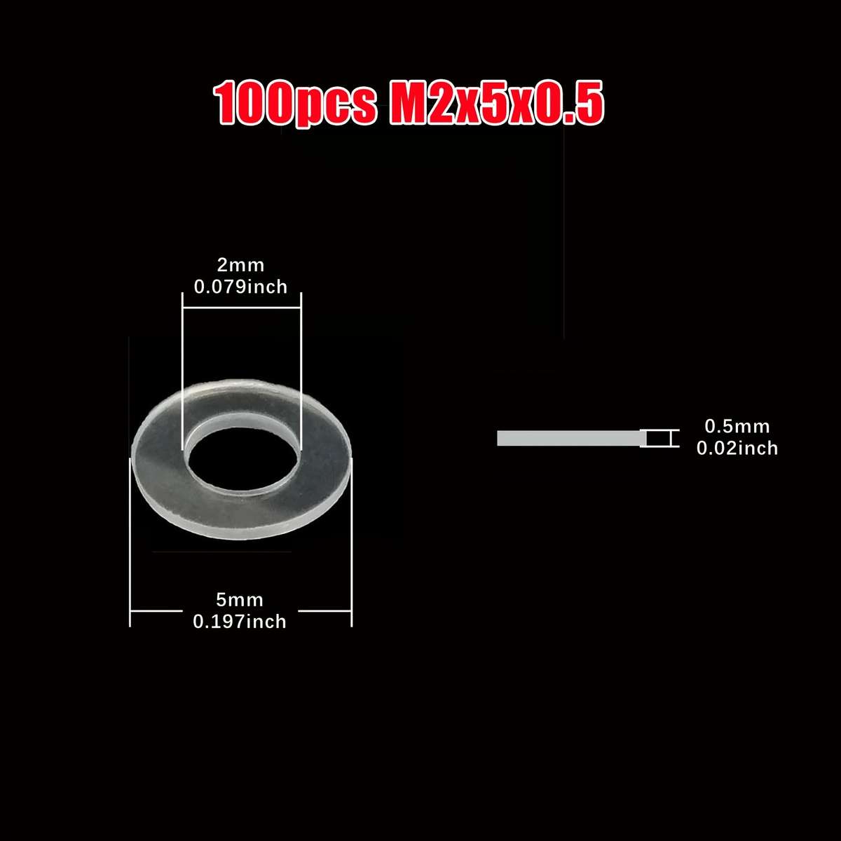 Transparent PVC Flat Washers