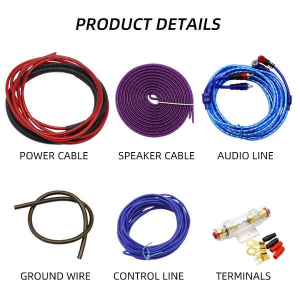 Car Amplifier Cable Kit