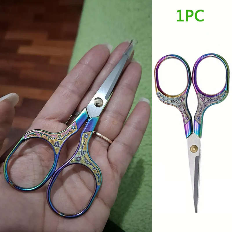 1 Piece Vintage Plu M Flower Embroidery Scissors