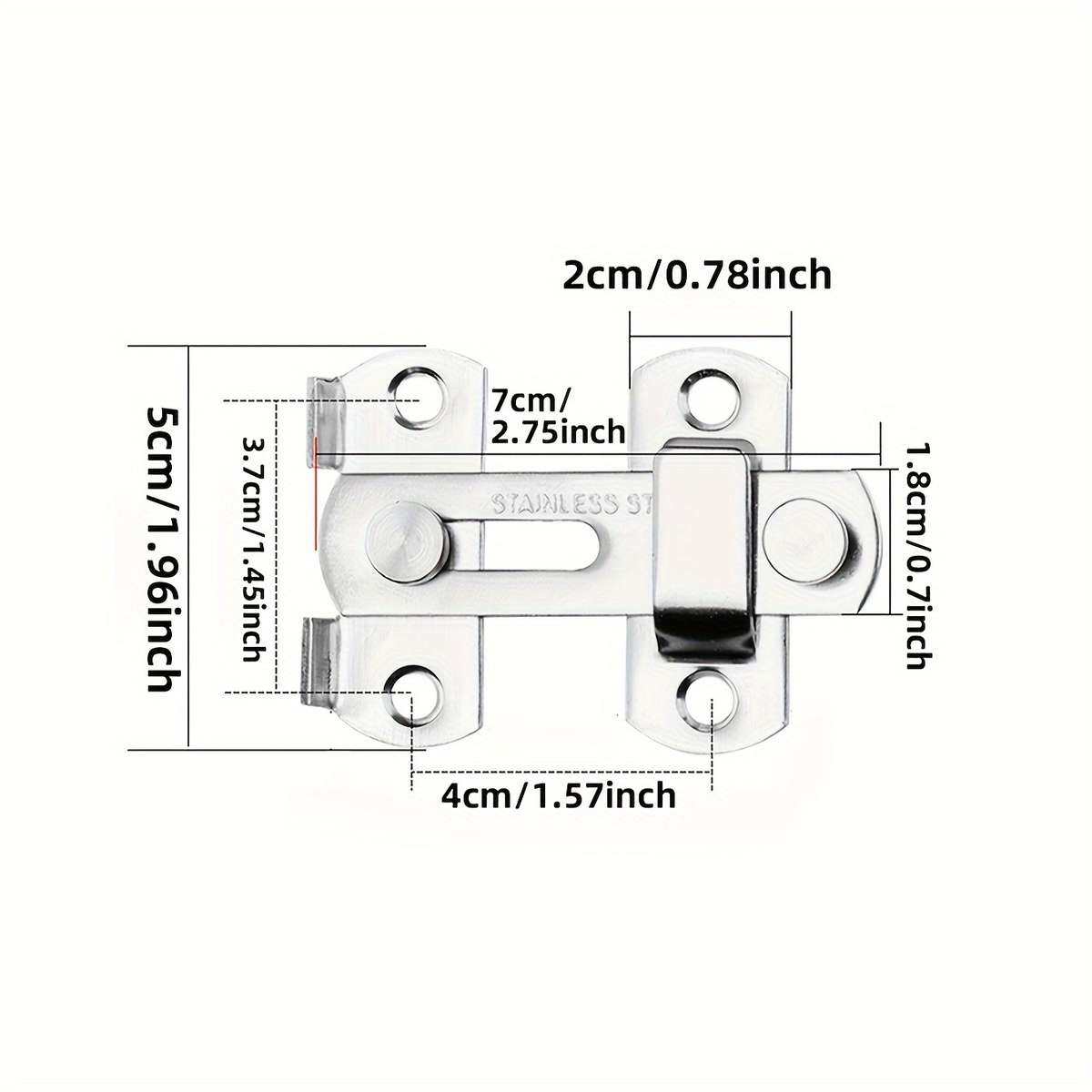 Stainless Steel Mini Latch Lock -