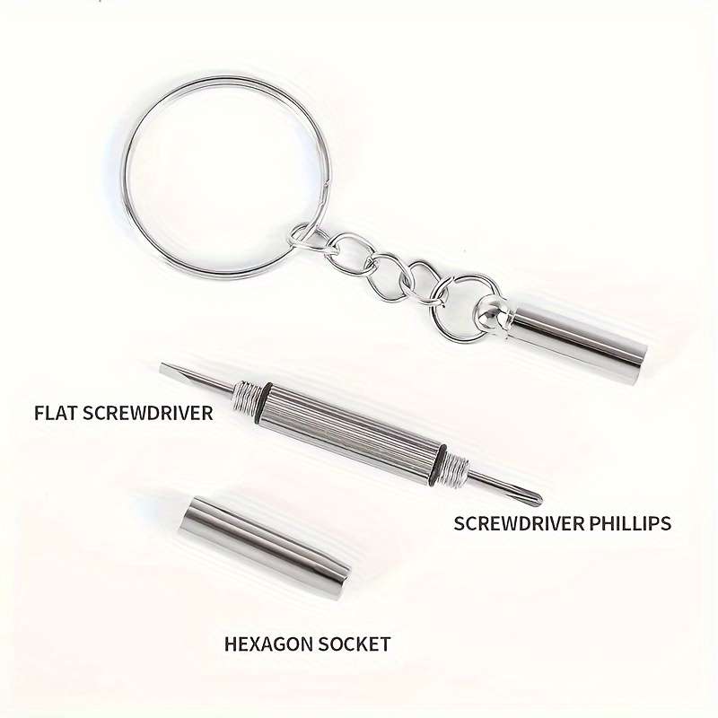 5-Piece Precision Screwdriver Set with Keychain