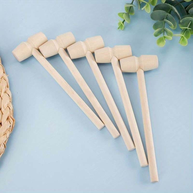 1pc Mini Solid Wood Hammer