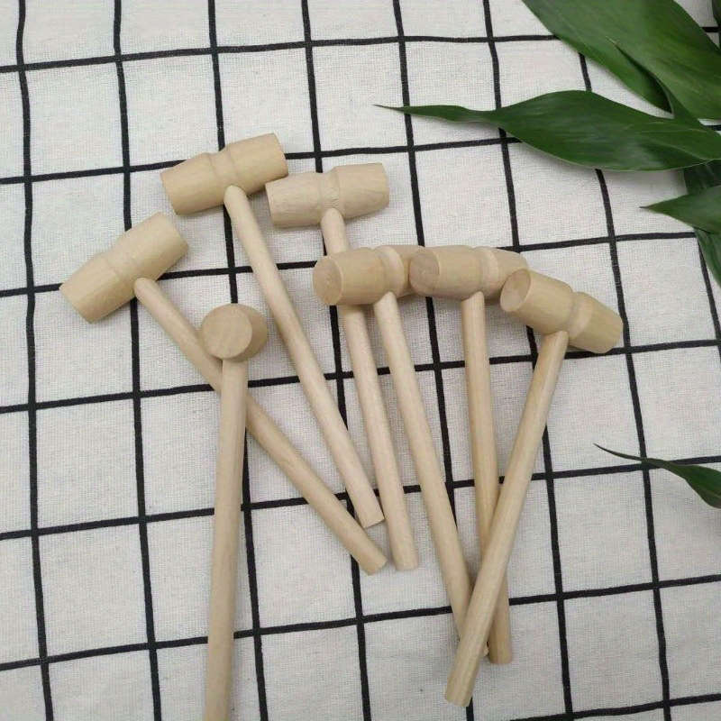 1pc Mini Solid Wood Hammer