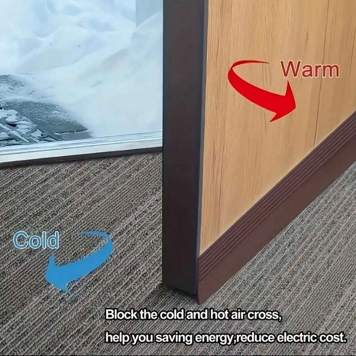 Self-Adhesive Door Gap Sealing Strip