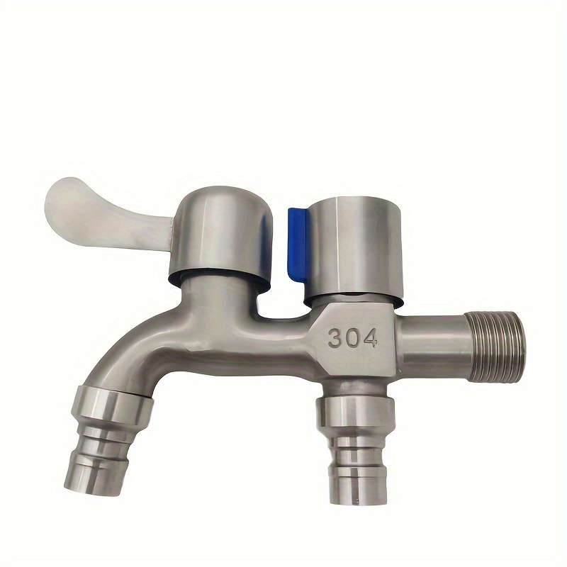 1pc Stainless Steel Dual-Use Faucet