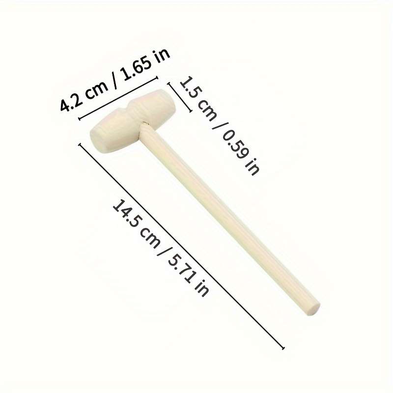 1pc Mini Solid Wood Hammer