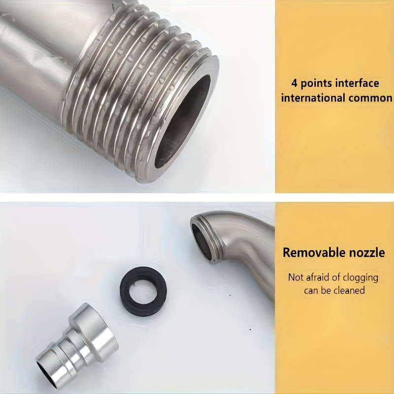 1pc Stainless Steel Dual-Use Faucet