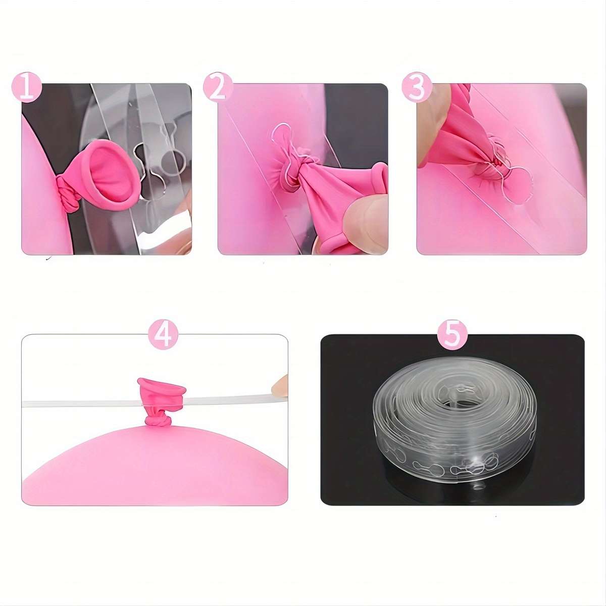 Clear Plastic Balloon Garland Strips