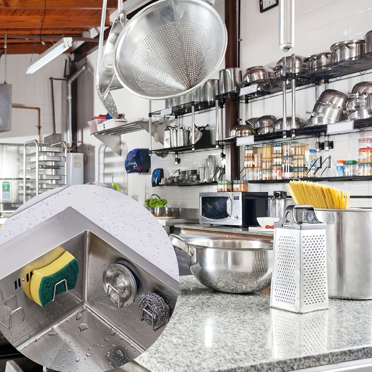 2-Pack Stainless Steel Sponge Holder