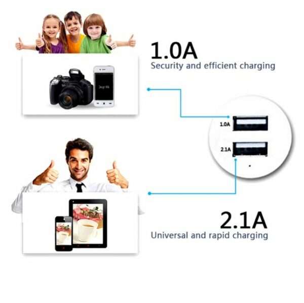 Dual Usb Car Charger 2.1A