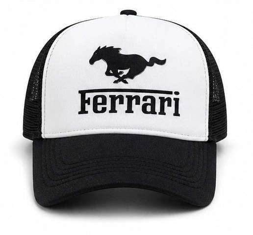 Trucker Cap Black And White Adjustable Baseball Hat