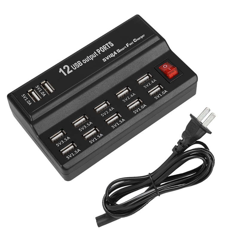 12-Port USB Smart Charger