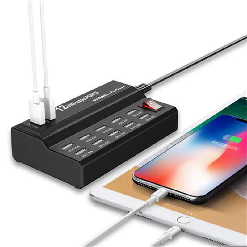 12-Port USB Smart Charger